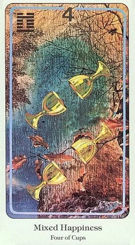 Four of Cups card from the Haindl Tarot deck