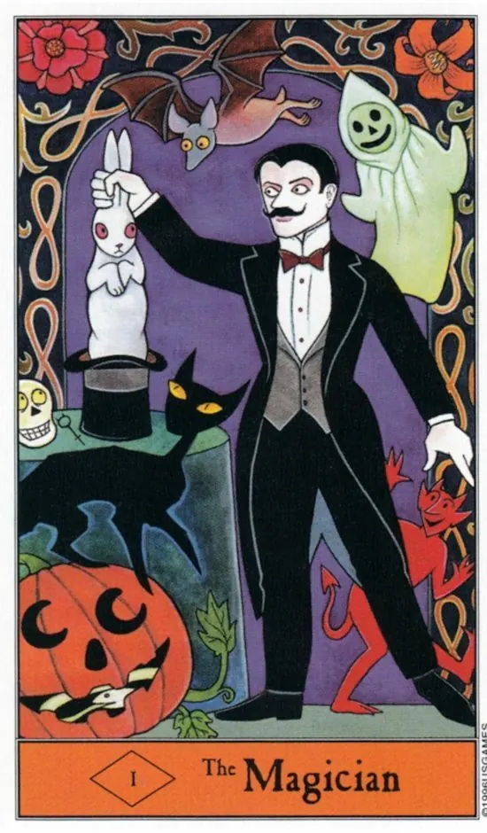 Halloween Tarot Review 3 The Magician from The Halloween Tarot