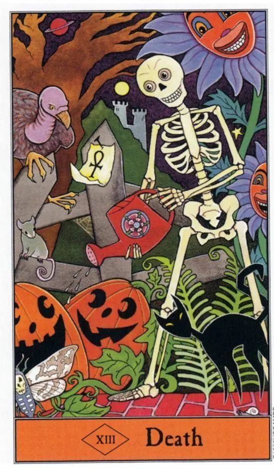 Halloween Tarot Review 6 Death card from The Halloween Tarot deck