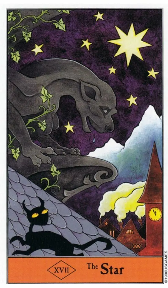 The Star card from the Halloween Tarot deck