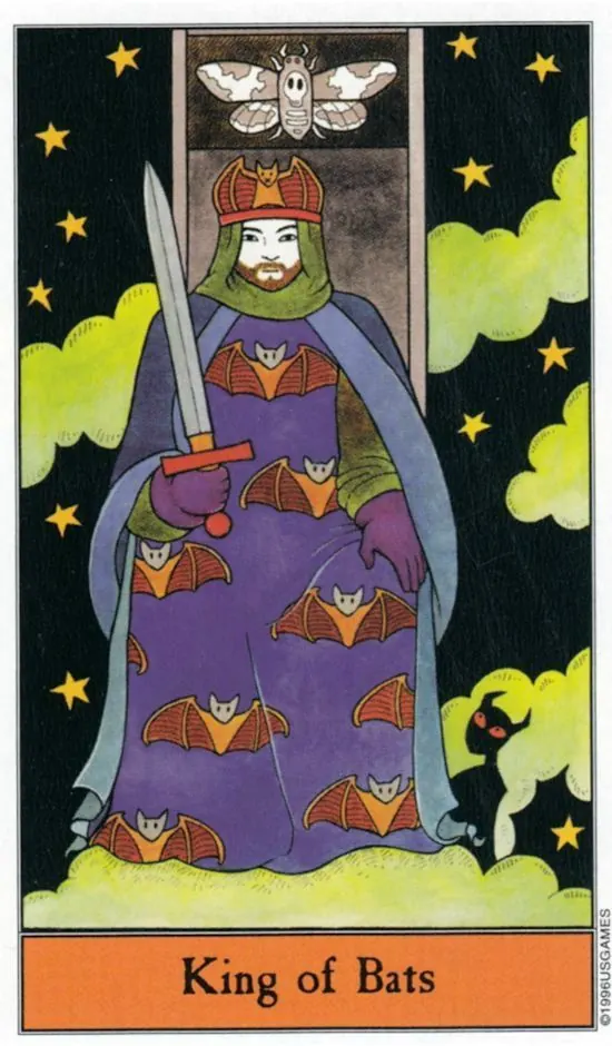 King of Bats card from the Halloween Tarot deck