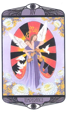 Temperance card from the Hardy Tarot deck gallery