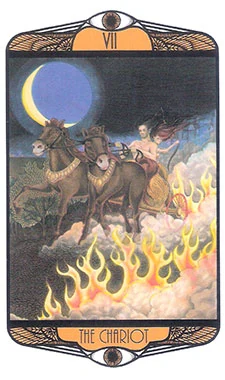 The Chariot card from the Hardy Tarot deck gallery