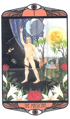The Magician card from the Hardy Tarot deck gallery