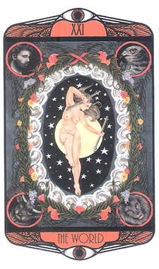 The World card from the Hardy Tarot deck gallery