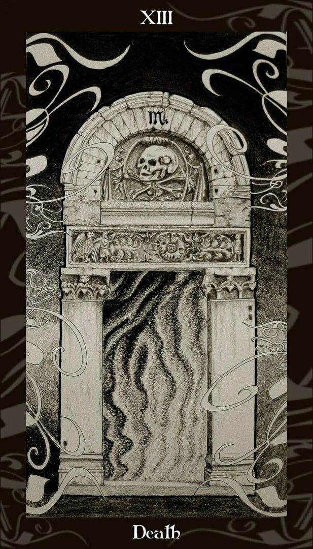 Death card from the Harry Potter Tarot deck gallery