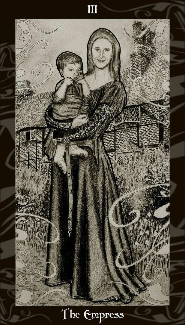 The Empress card from the Harry Potter Tarot deck