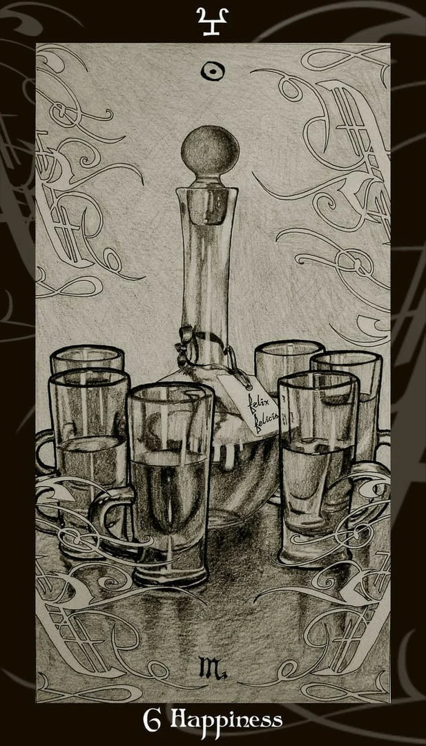 Harry Potter Tarot Review (All Harry Potter Tarot Cards Revealed) 16 Six of Cups card from the Harry Potter Tarot deck gallery