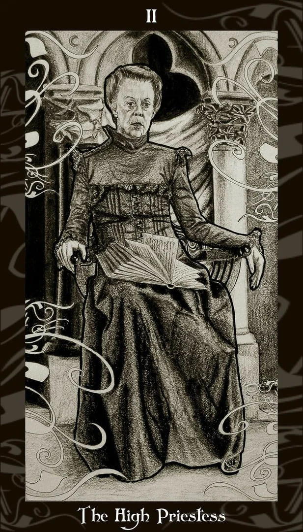 Harry Potter Tarot Review (All Harry Potter Tarot Cards Revealed) 4 The High Priestess card from the Harry Potter Tarot deck gallery