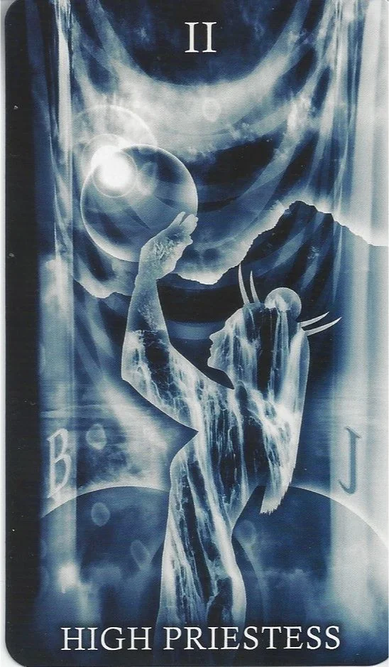 The High Priestess card from the Healing Light Tarot deck
