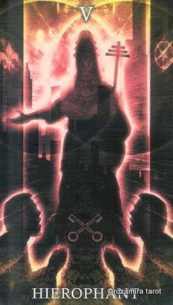 The Hierophant card from the Healing Light Tarot deck