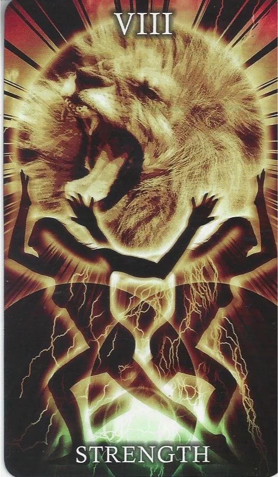 Strength card from the Healing Light Tarot deck