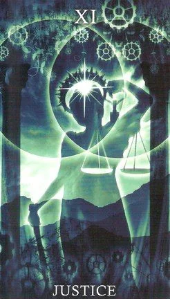 Justice card from the Healing Light Tarot deck