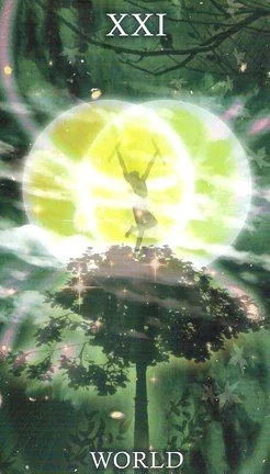 The World card from the Healing Light Tarot deck