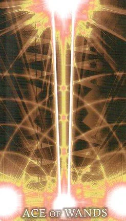 Ace of Wands card from the Healing Light Tarot deck