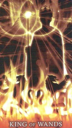 King of Wands card from the Healing Light Tarot deck