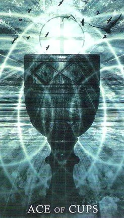 Ace of Cups card from the Healing Light Tarot deck