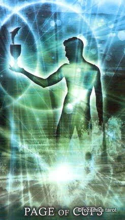 Page of Cups card from the Healing Light Tarot deck