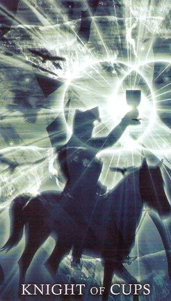 Knight of Cups card from the Healing Light Tarot deck