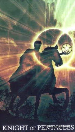 Knight of Pentacles card from the Healing Light Tarot deck