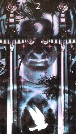 Two of Swords card from the Healing Light Tarot deck