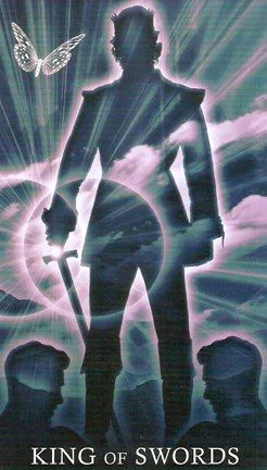 King of Swords card from the Healing Light Tarot deck