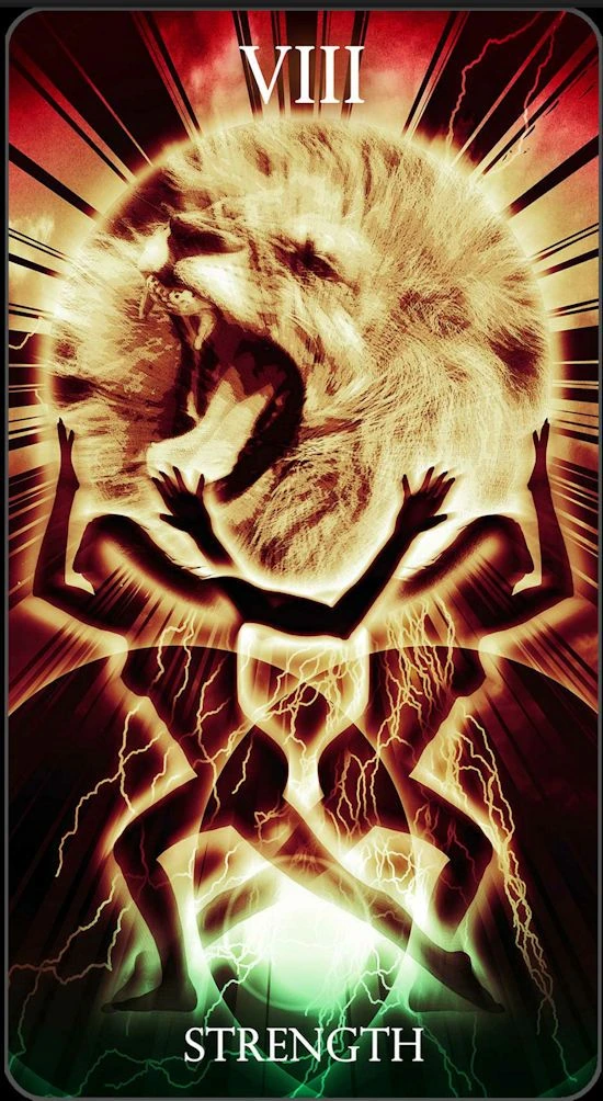 Strength - Healing Light Tarot - Tarot Deck by Christopher Butler