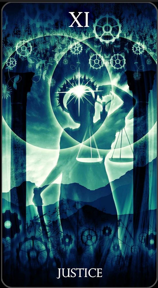 Justice - Healing Light Tarot - Tarot Deck by Christopher Butler