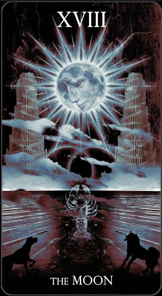 The Moon - Healing Light Tarot - Tarot Deck by Christopher Butler