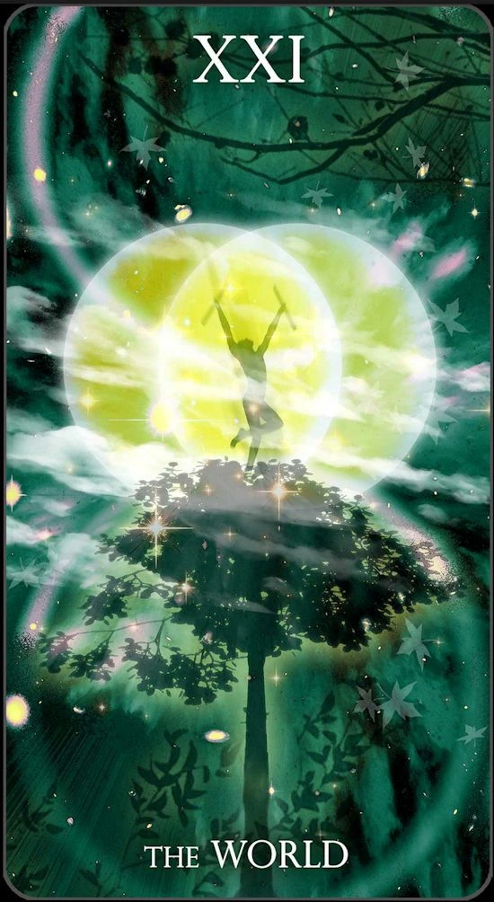 The World card from the Healing Light Tarot deck gallery