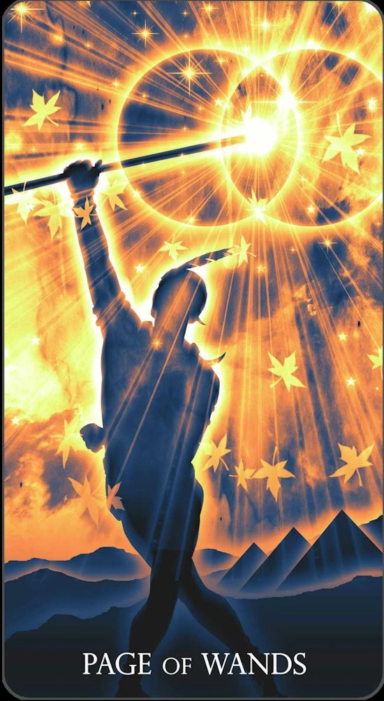 Page of Wands - Healing Light Tarot - Tarot Deck by Christopher Butler