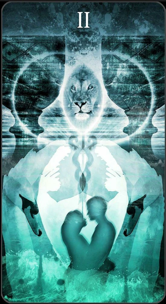 Two of Cups - Healing Light Tarot - Tarot Deck by Christopher Butler