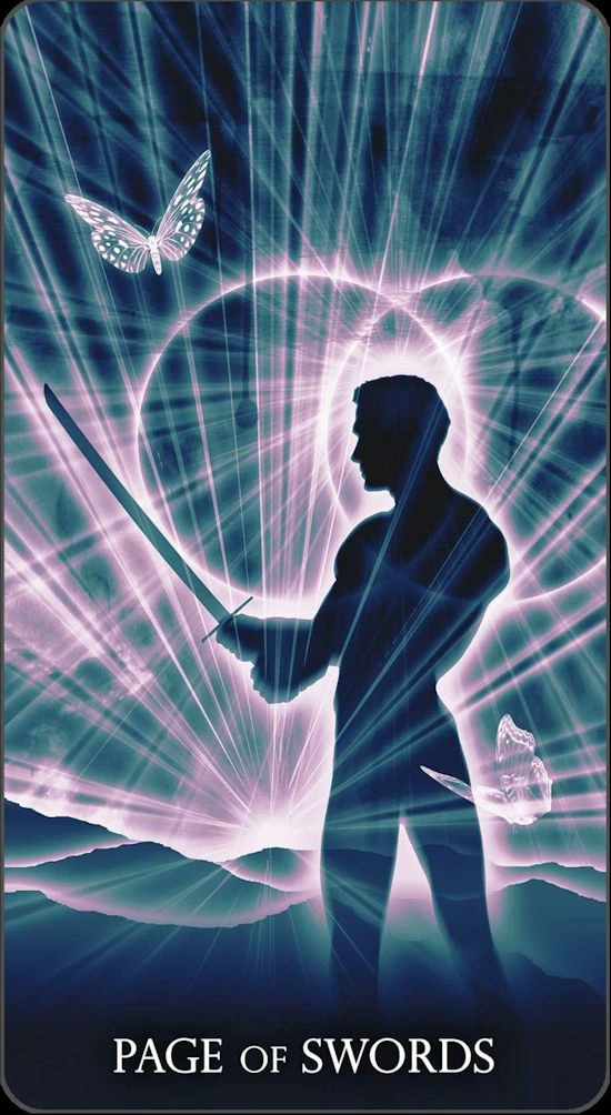 Page of Swords - Healing Light Tarot - Tarot Deck by Christopher Butler