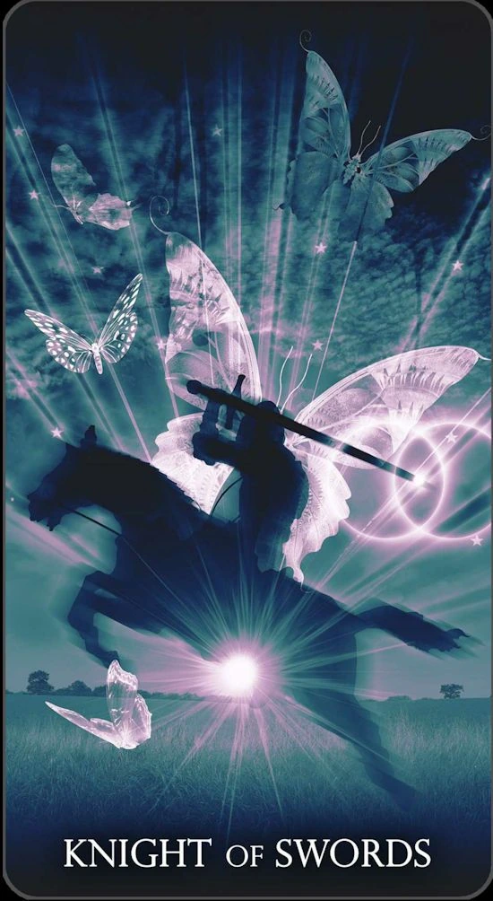 Knight of Swords - Healing Light Tarot - Tarot Deck by Christopher Butler