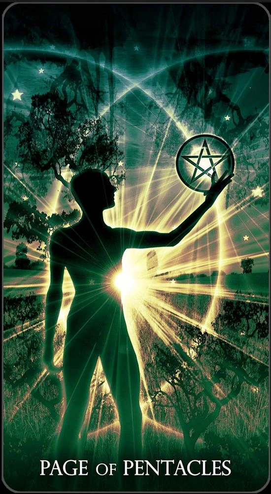 Page of Pentacles - Healing Light Tarot - Tarot Deck by Christopher Butler