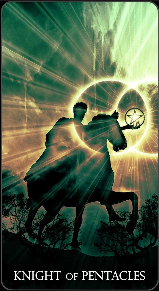 Knight of Pentacles - Healing Light Tarot - Tarot Deck by Christopher Butler