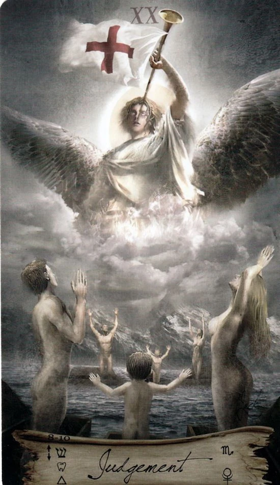 Judgement card from the Heaven and Earth Tarot deck