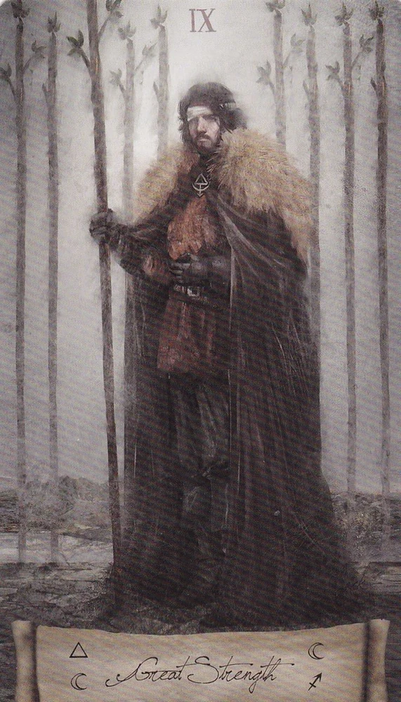 The Hermit card from the Heaven and Earth Tarot deck gallery