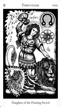 Fortitude card from the Hermetic Tarot deck