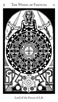 Wheel of Fortune card from the Hermetic Tarot deck
