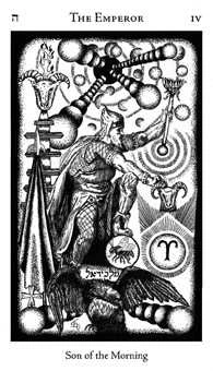 The Emperor card from the Hermetic Tarot deck