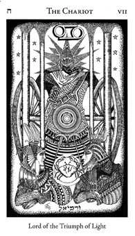 The Chariot card from the Hermetic Tarot deck