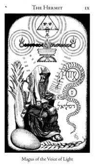 The Hermit card from the Hermetic Tarot deck