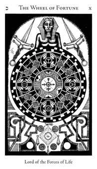 Wheel of Fortune card from the Hermetic Tarot deck