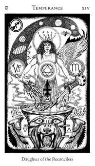 Temperance card from the Hermetic Tarot deck