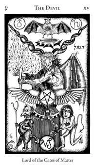 The Devil card from the Hermetic Tarot deck