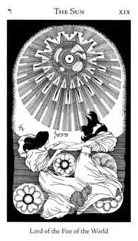 The Sun card from the Hermetic Tarot deck