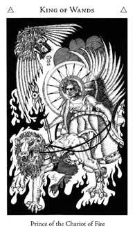 King of Wands card from the Hermetic Tarot deck