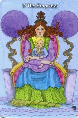 The Empress card from the Hezicos Tarot deck
