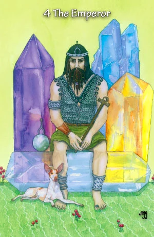 The Emperor card from the Hezicos Tarot deck